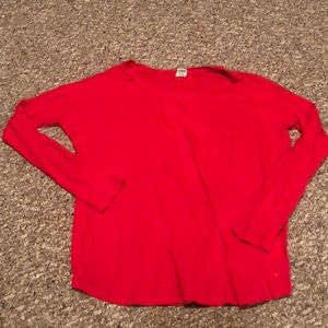 Pink Long Sleeve Sleepwear Red Size L
